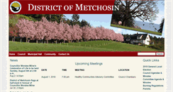 Desktop Screenshot of metchosin.ca