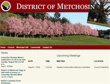 Tablet Screenshot of metchosin.ca